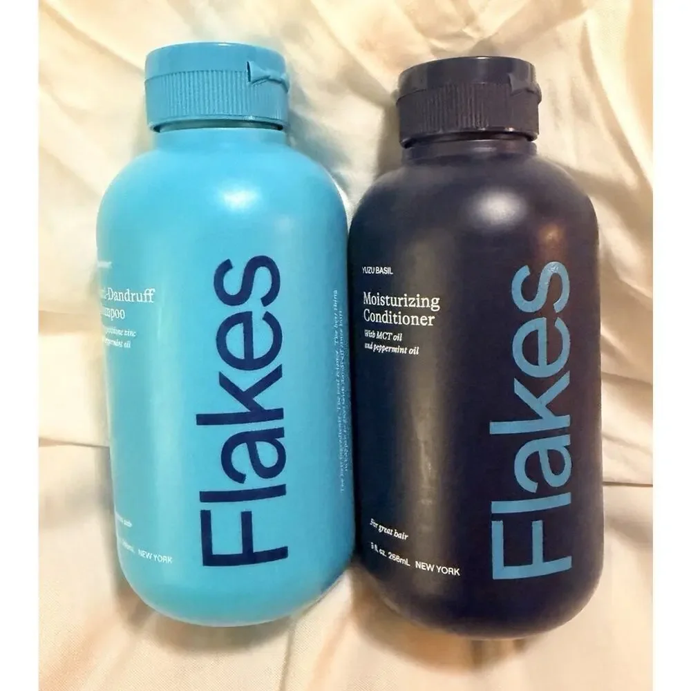 Flakes Anti-Dandruff Shampoo & Moisturizing Conditioner Set 9 fl oz 266ml Duo